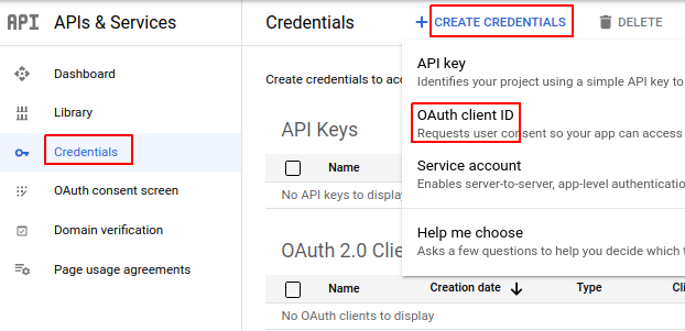 Create Creds