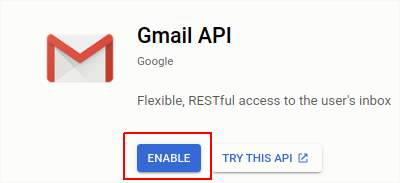 enable api
